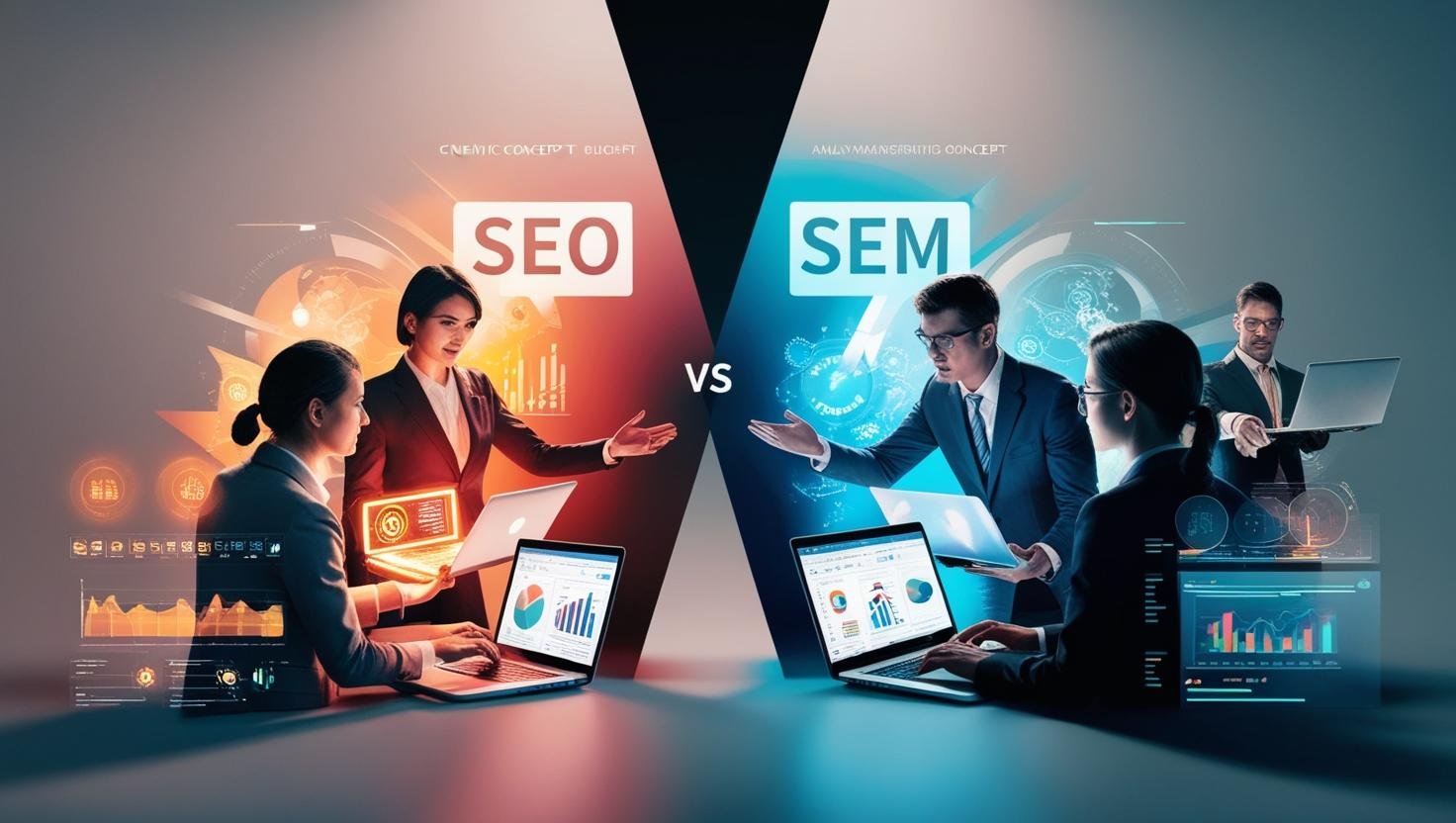 What is the difference between SEO and SEM?